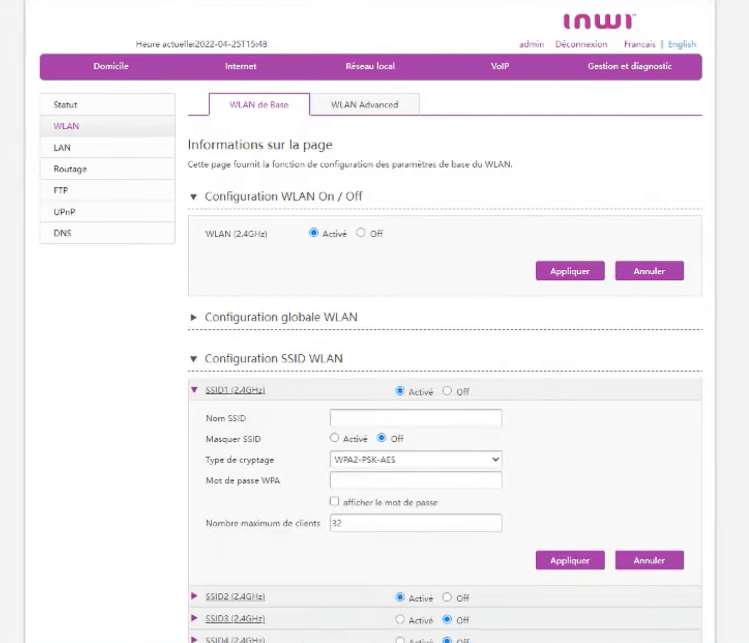 Inwi Router Login