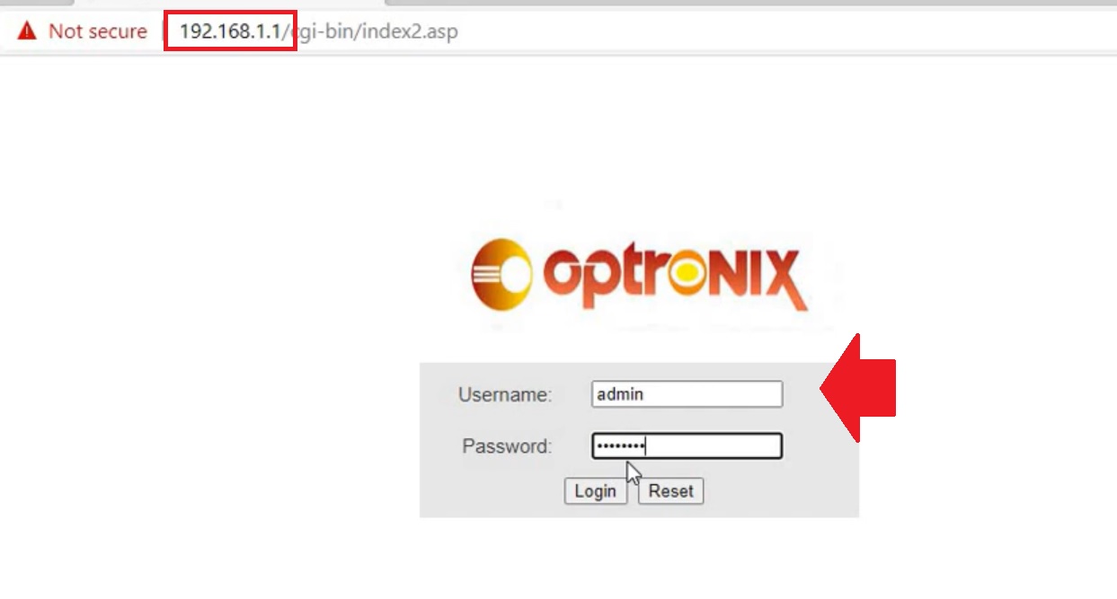 Optronix Router Login