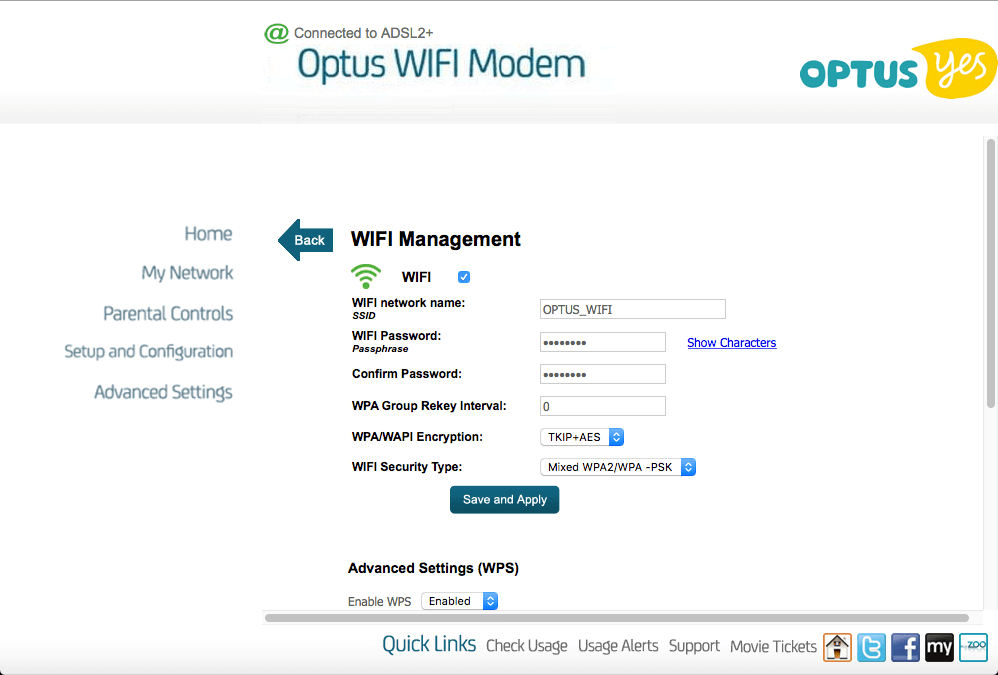 Optus Modem Login