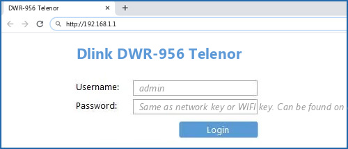 Telenor Router Login