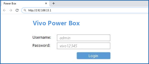 Vivo Router Login